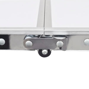 Galleria Design Foldable Camping Table Height Adjustable Aluminium 120 x 60 cm