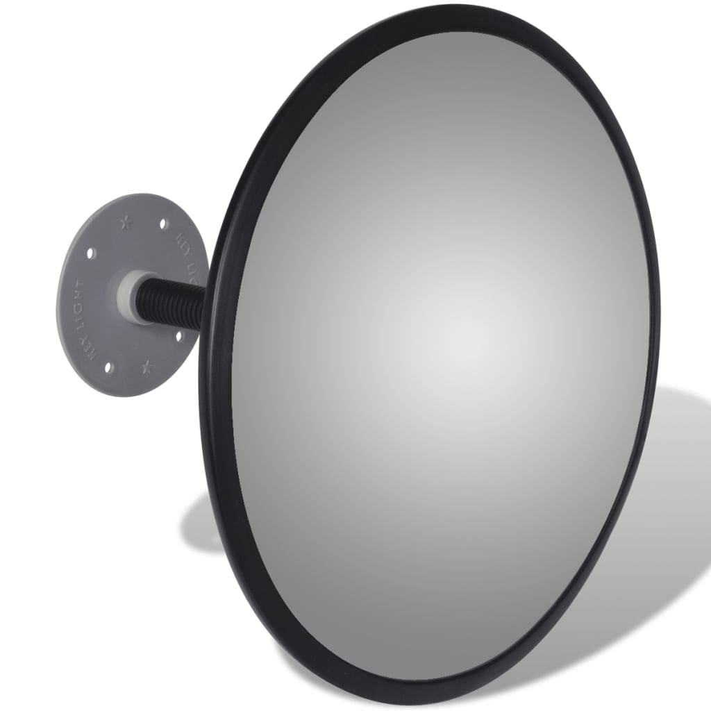 Galleria Design Convex Traffic Mirror Acrylic Black 30 cm Indoor
