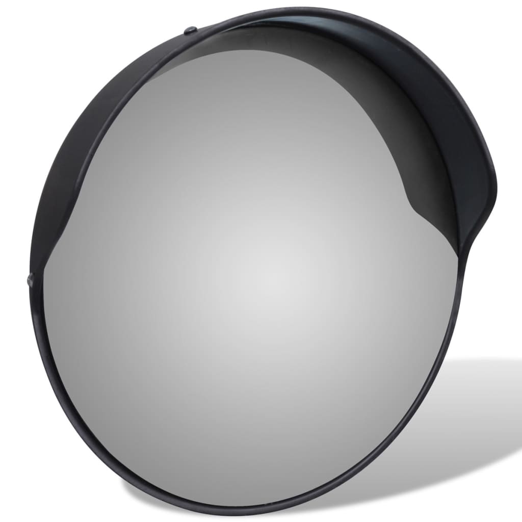 Galleria Design Convex Traffic Mirror PC Plastic Black 30 cm Outdoor