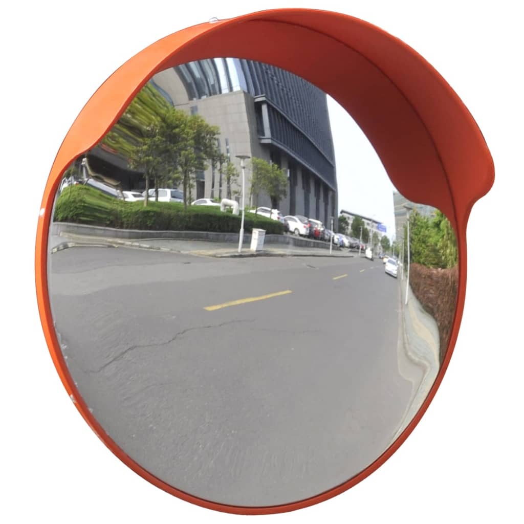 Galleria Design Convex Traffic Mirror PC Plastic Orange 45 cm Outdoor