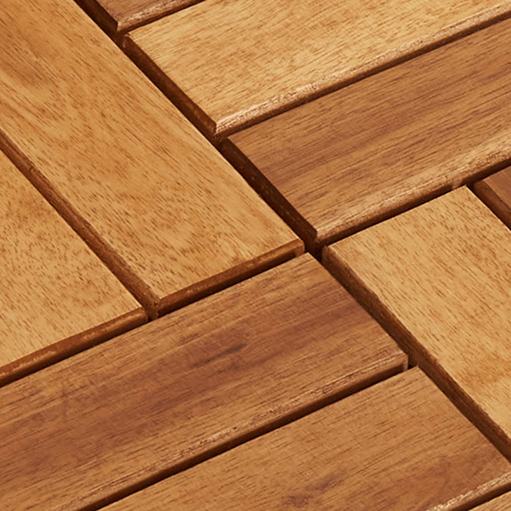 Galleria Design Decking Tiles 30 x 30 cm Acacia Set of 20