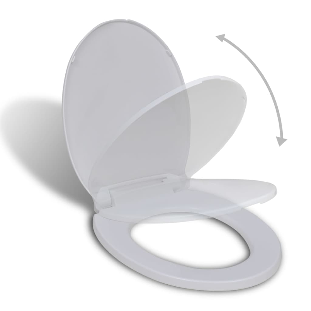 Galleria Design Soft-close Toilet Seat White Oval
