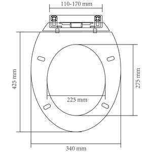 Galleria Design Soft-close Toilet Seat White Oval
