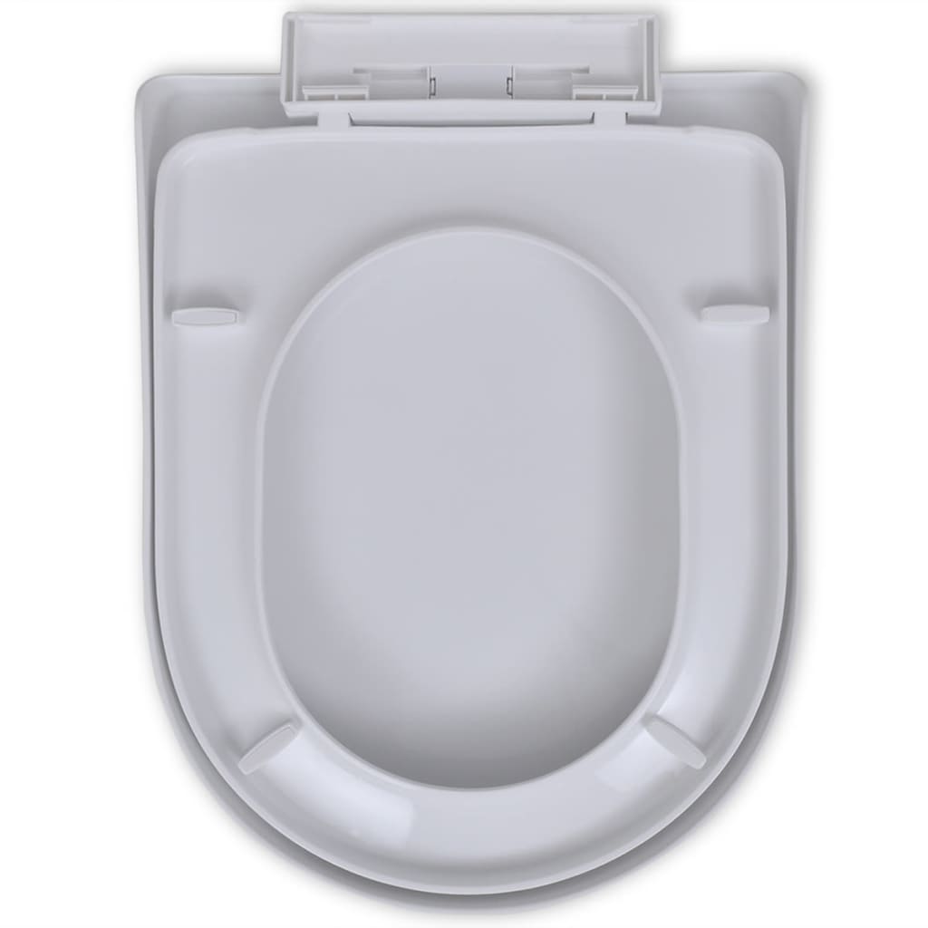 Galleria Design White Soft-close Toilet Seat Square