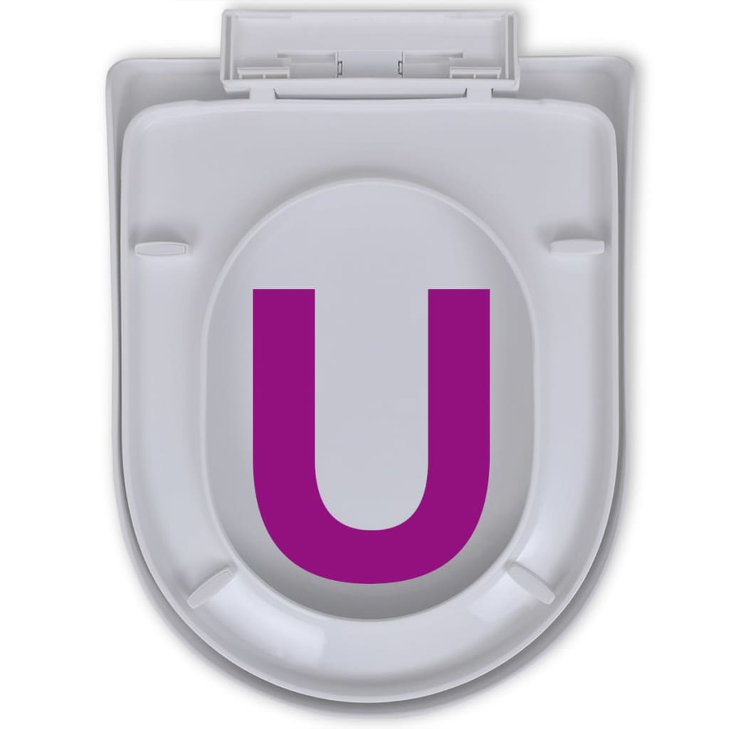 Galleria Design White Soft-close Toilet Seat Square