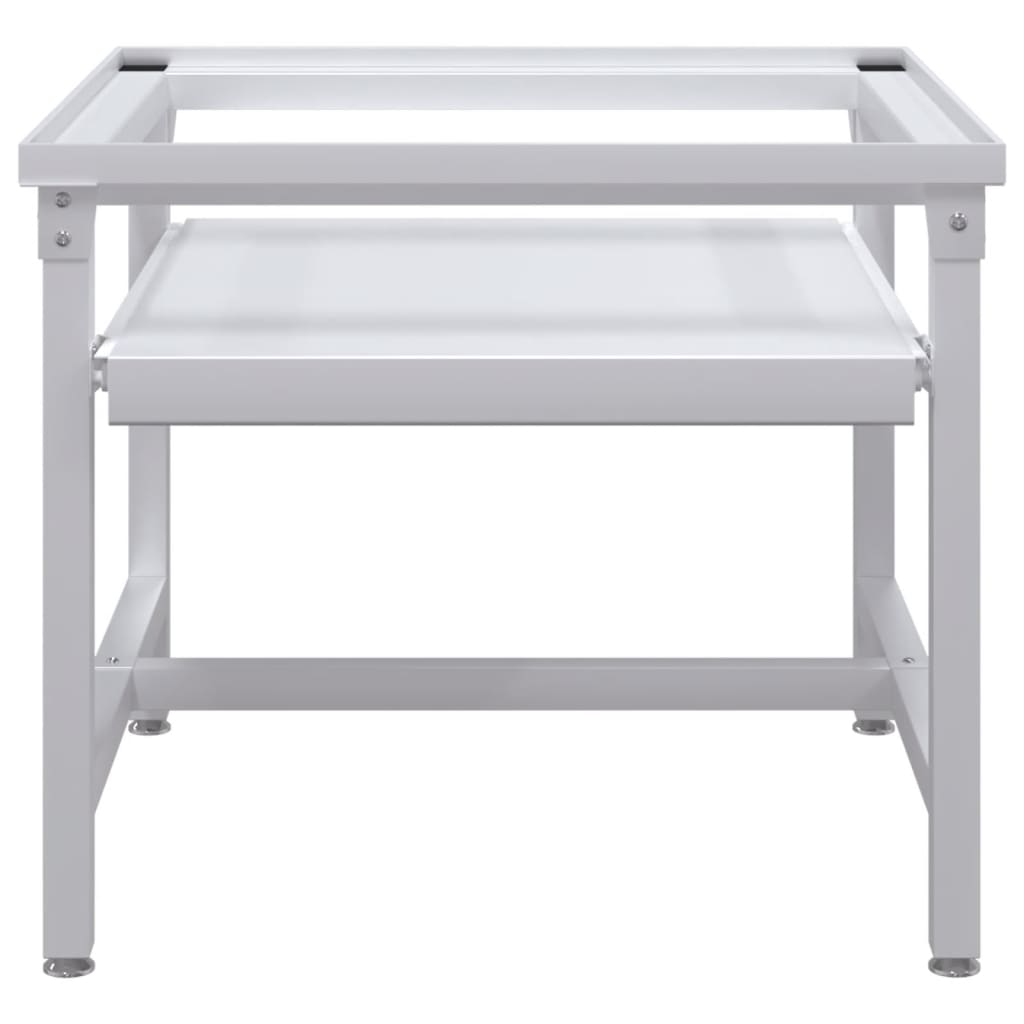 Galleria Design Washing Machine Pedestal with Pull-Out Shelf White