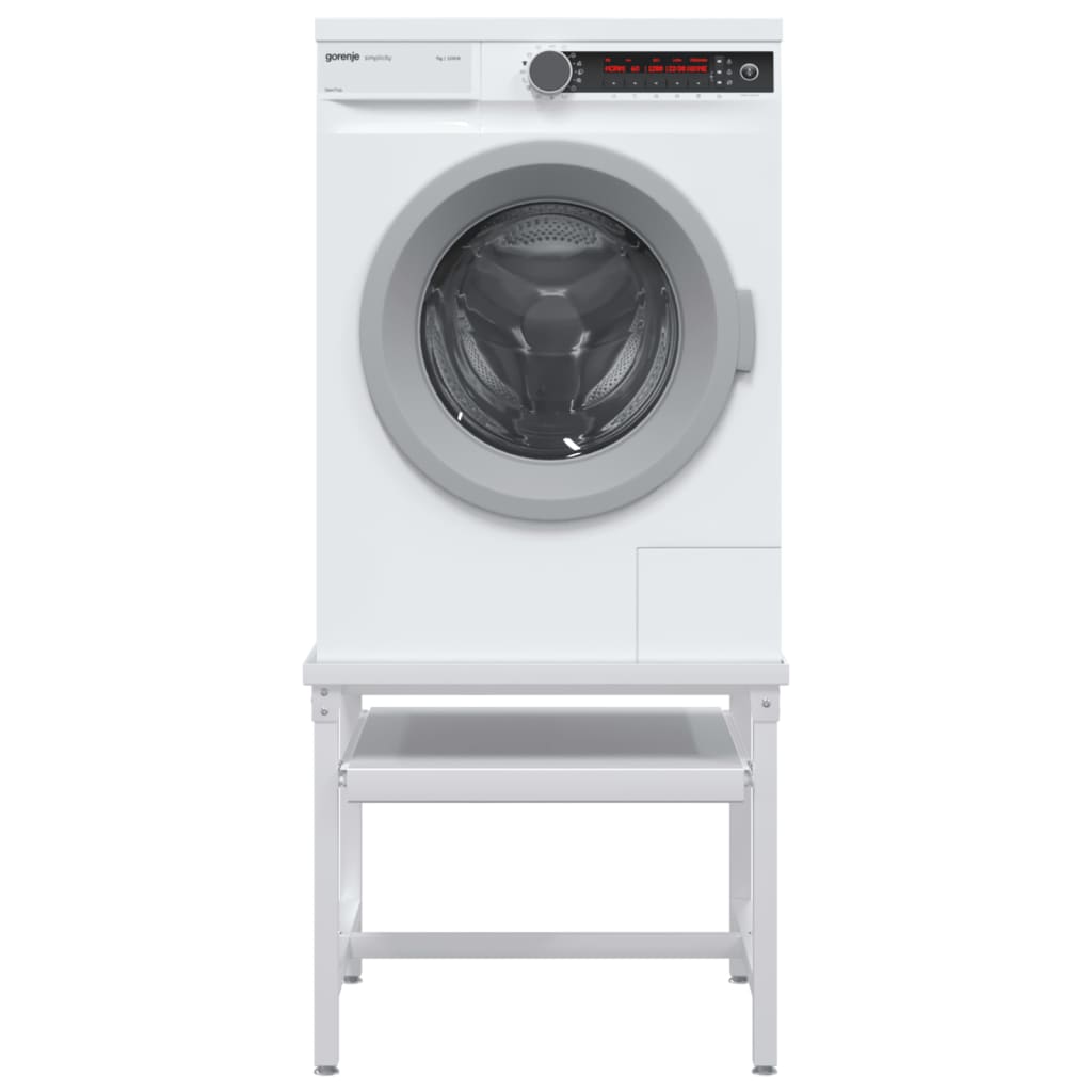 Galleria Design Washing Machine Pedestal with Pull-Out Shelf White