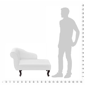 Galleria Design Chaise Longue White Faux Leather