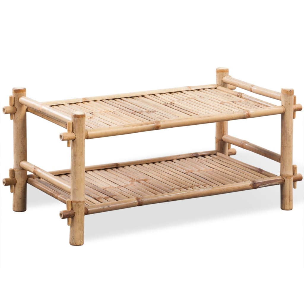 Galleria Design 2-Tier Bamboo Shoe Rack