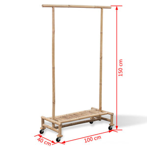 Galleria Design Bamboo Clothes Rack
