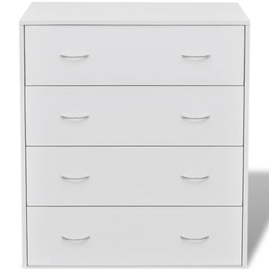 Galleria Design Sideboard with 4 Drawers 60x30.5x71 cm White