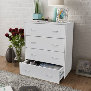Galleria Design Sideboard with 4 Drawers 60x30.5x71 cm White