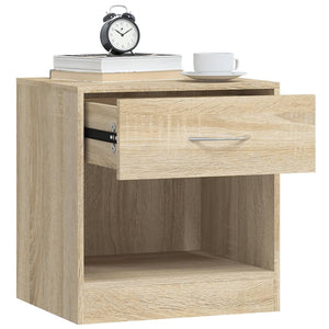 Galleria Design Nightstand 2 pcs with Drawer Oak Colour