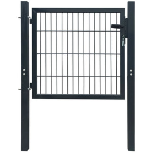 Galleria Design Fence Gate Steel Anthracite 105x150 cm