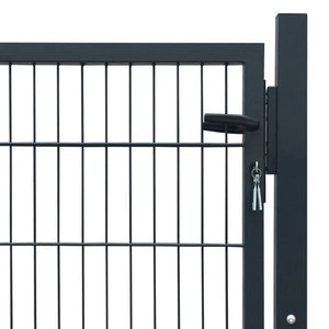 Galleria Design Fence Gate Steel Anthracite 105x150 cm