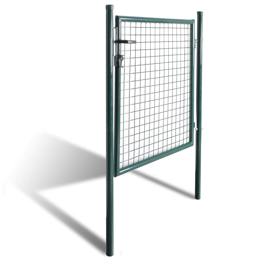 Galleria Design Single Door Fence Gate Powder-Coated Steel