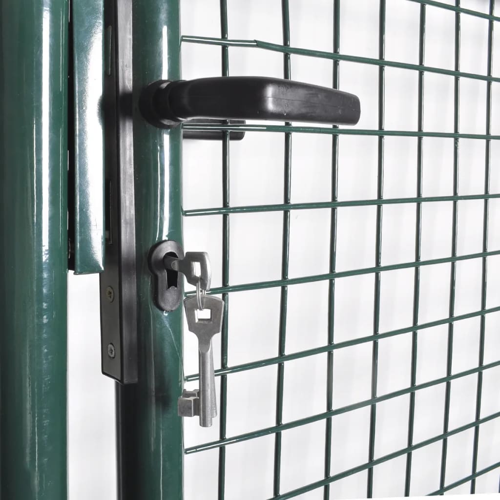 Galleria Design Single Door Fence Gate Powder-Coated Steel