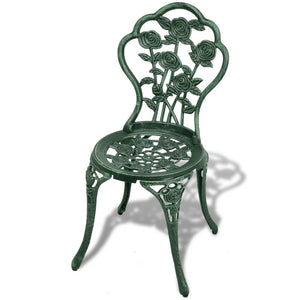 Galleria Design 3 Piece Bistro Set Cast Aluminium Green