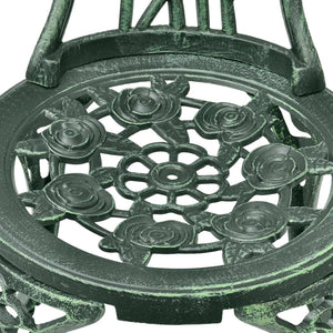 Galleria Design 3 Piece Bistro Set Cast Aluminium Green