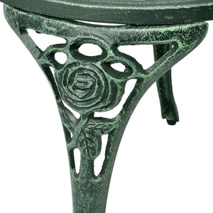 Galleria Design 3 Piece Bistro Set Cast Aluminium Green