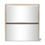 Galleria Design Shoe Cabinet 2-Layer Mirror Oak 63x17x67 cm