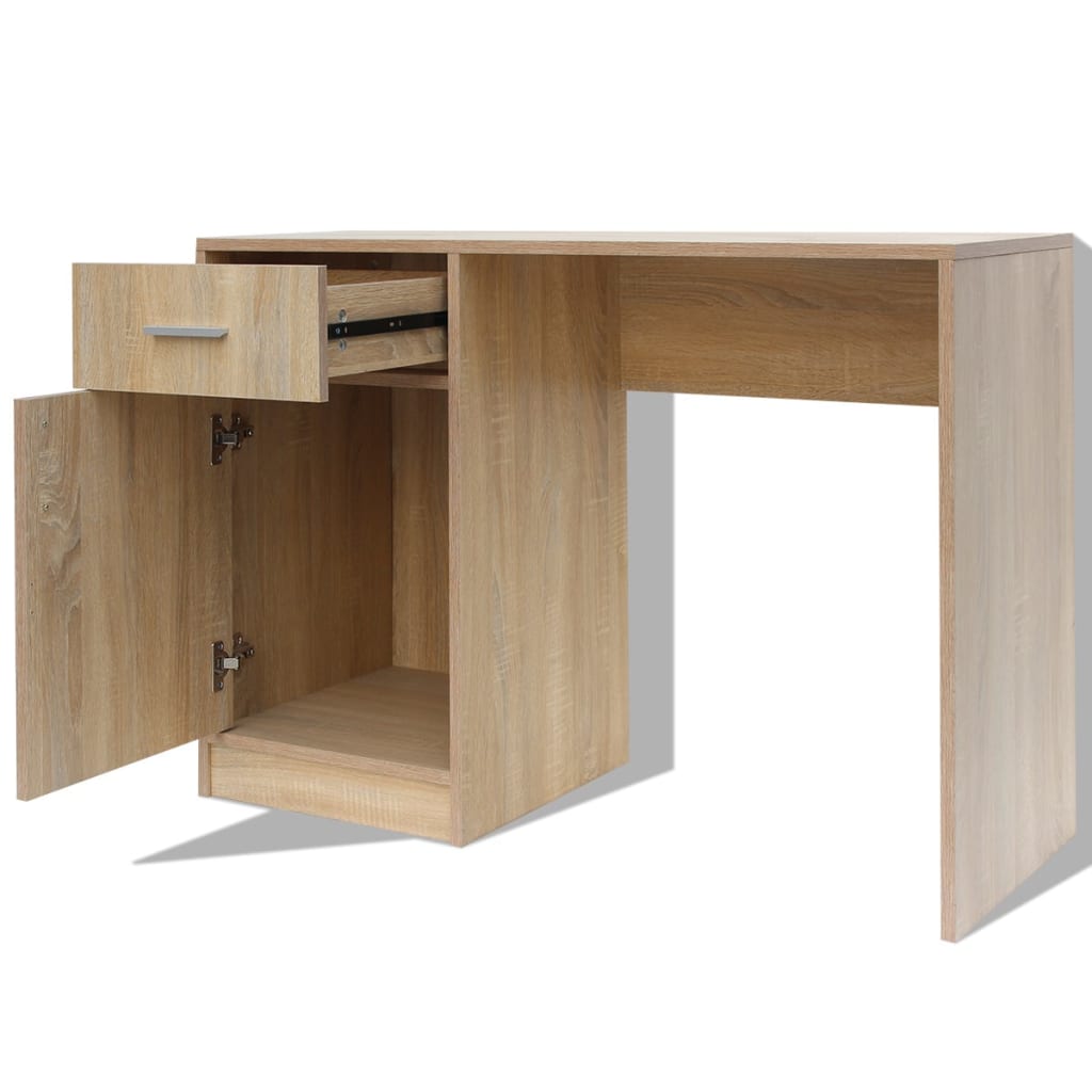Galleria Design Desk with Drawer and Cabinet Oak 100x40x73 cm