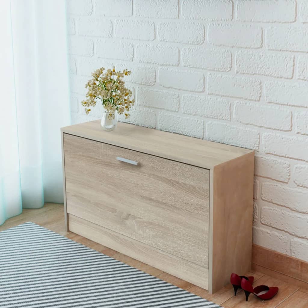 Galleria Design Shoe Storage Bench Oak 80x24x45 cm