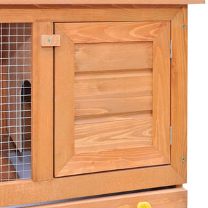 Galleria Design Outdoor Rabbit Hutch Small Pet Cage 1 Door Wood