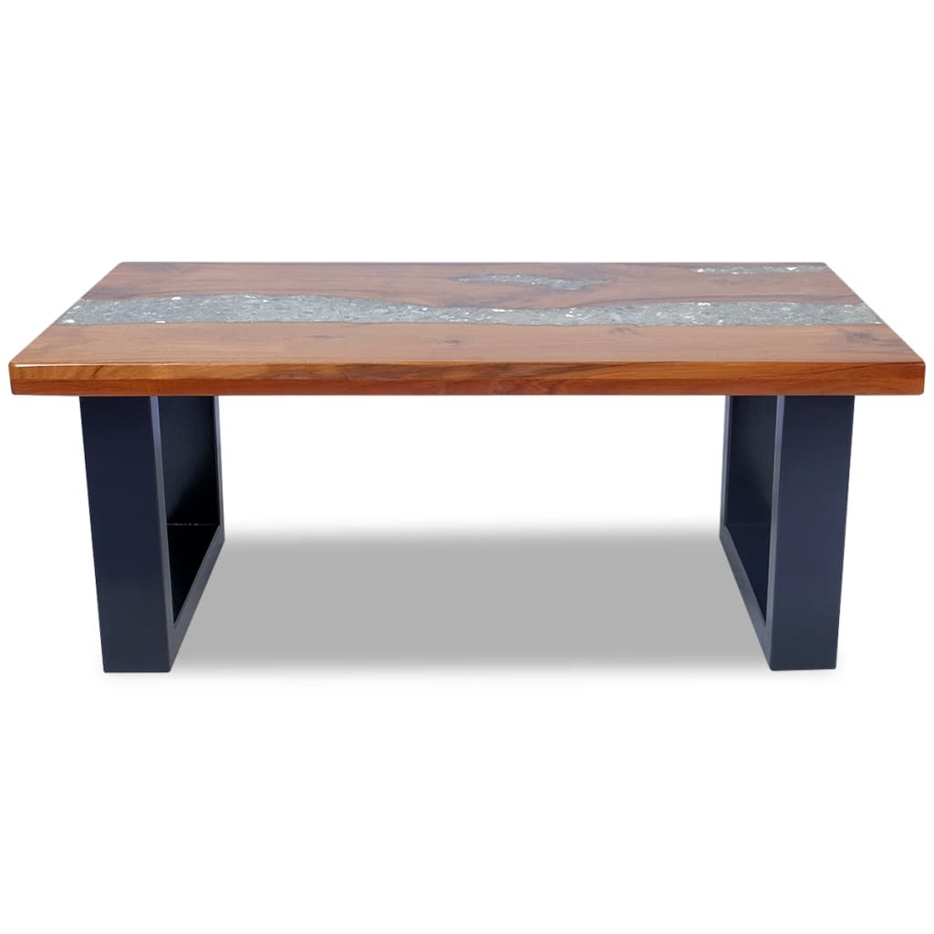Galleria Design Coffee Table Teak Resin 100x50 cm