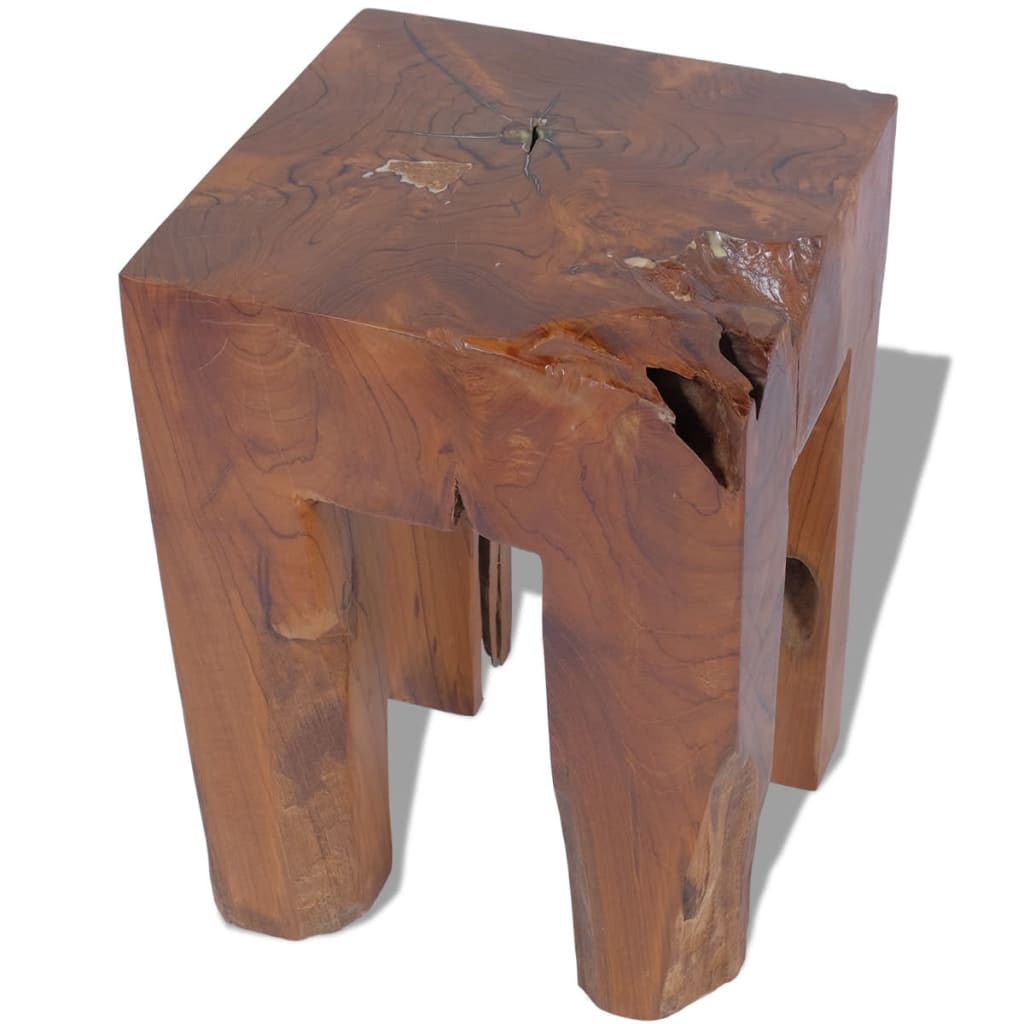 Galleria Design Stool Solid Teak Wood