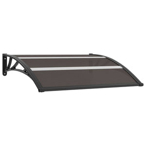 Galleria Design Door Canopy Black 120x75 cm PC