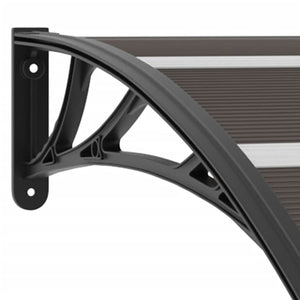 Galleria Design Door Canopy Black 120x75 cm PC