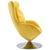 Galleria Design Swivel Egg Chair with Cushion Yellow Velvet