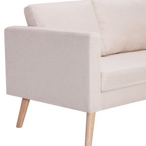 Galleria Design 2-Seater Sofa Fabric Cream