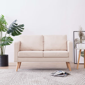 Galleria Design 2-Seater Sofa Fabric Cream