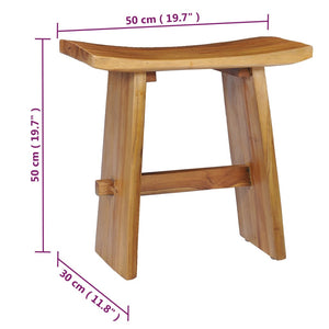 Galleria Design Stool Solid Teak Wood