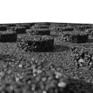 Galleria Design Fall Protection Tiles 24 pcs Rubber 50x50x3 cm Black