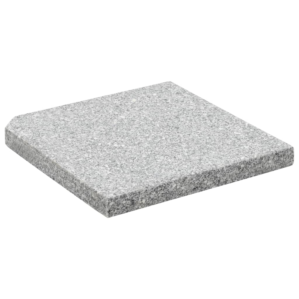Galleria Design Umbrella Weight Plates 4 pcs Grey Granite Square 100 kg