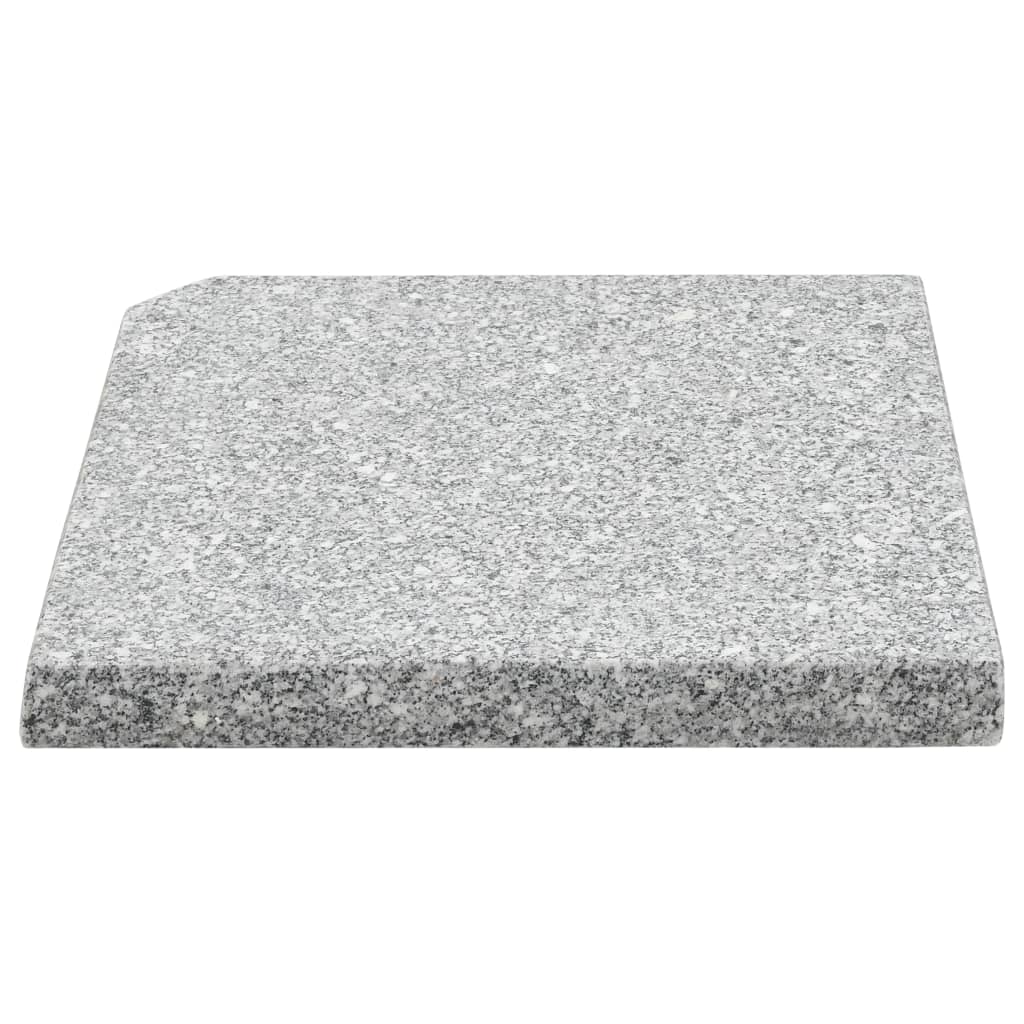 Galleria Design Umbrella Weight Plates 4 pcs Grey Granite Square 100 kg