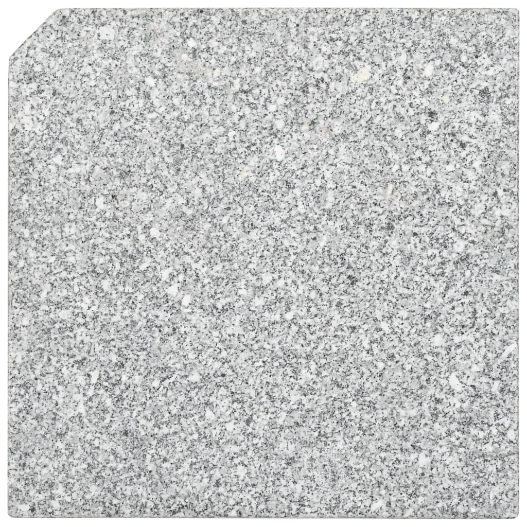 Galleria Design Umbrella Weight Plates 4 pcs Grey Granite Square 100 kg