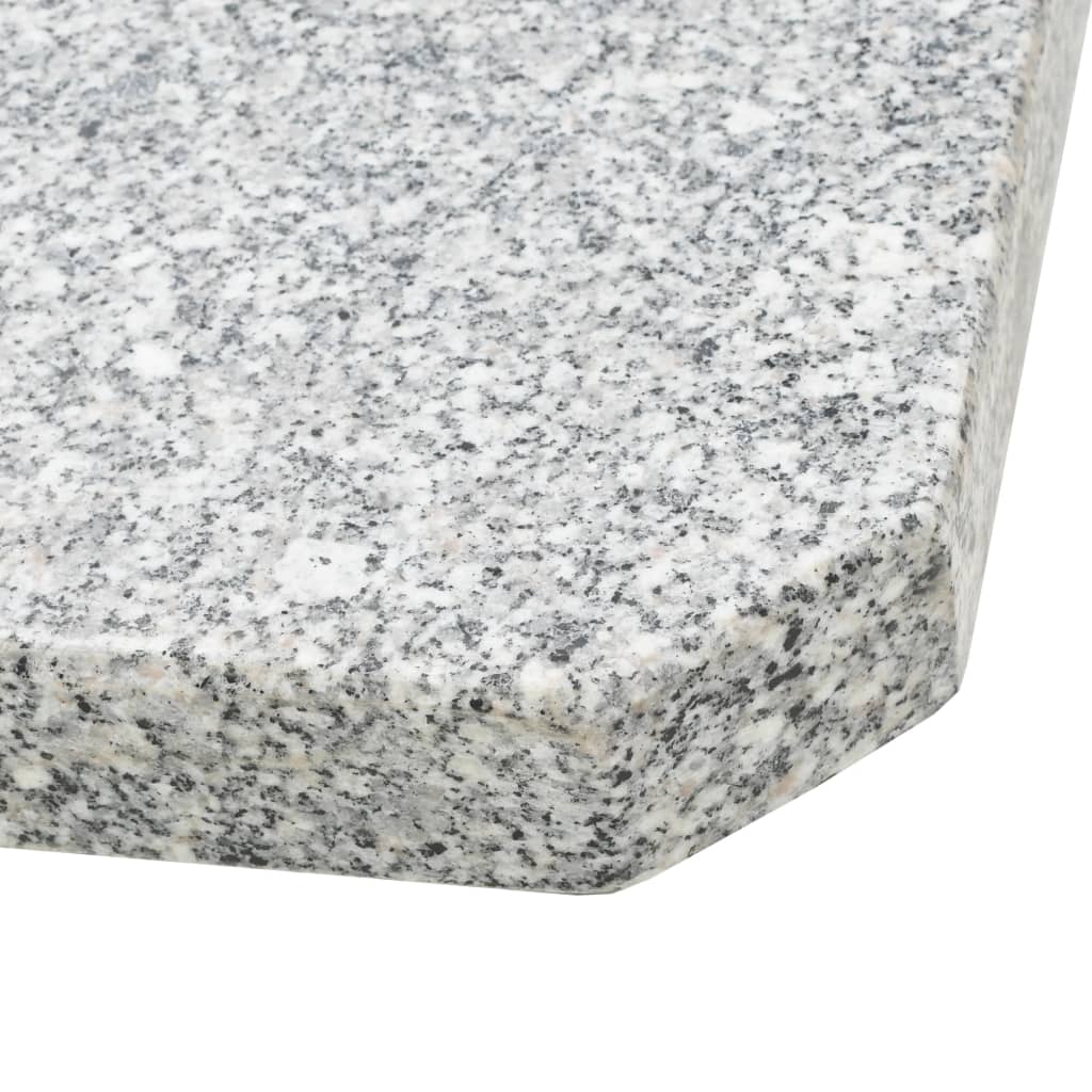 Galleria Design Umbrella Weight Plates 4 pcs Grey Granite Square 100 kg