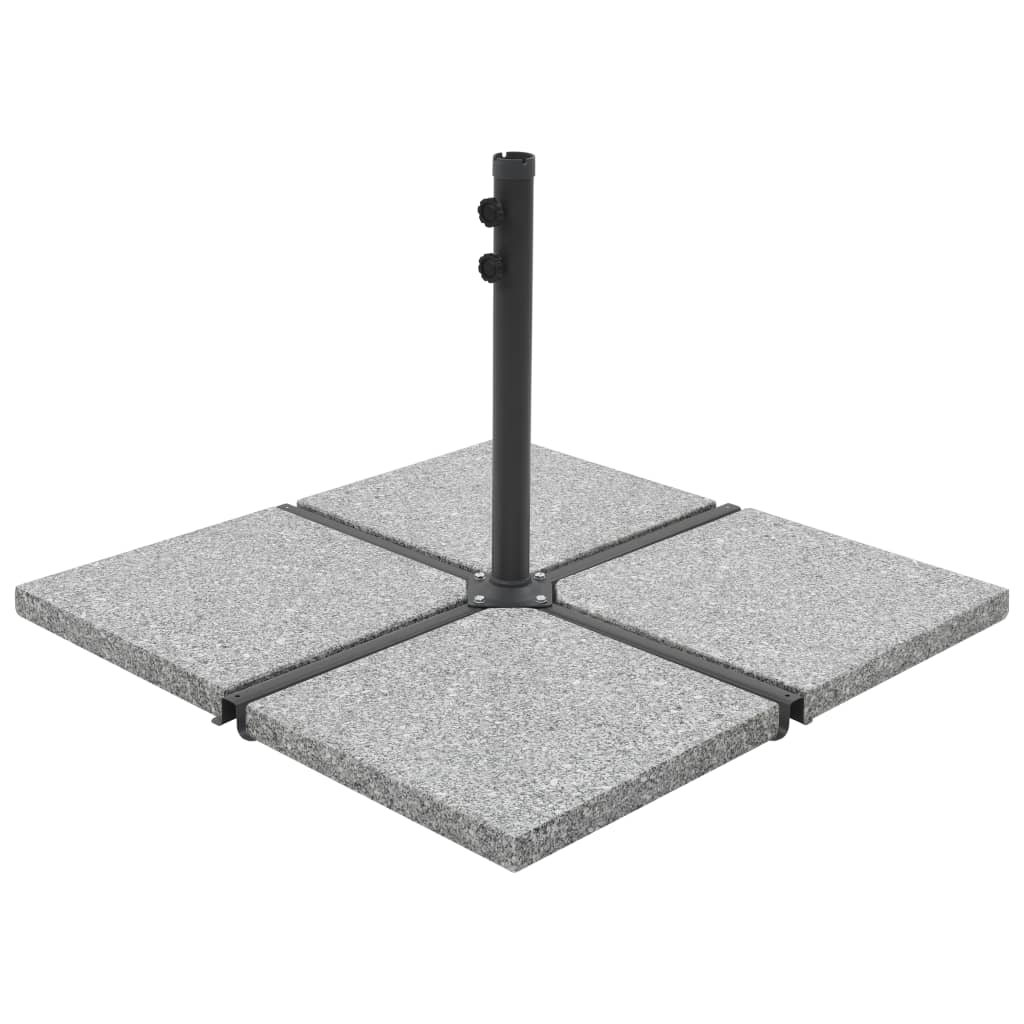 Galleria Design Umbrella Weight Plates 4 pcs Grey Granite Square 100 kg