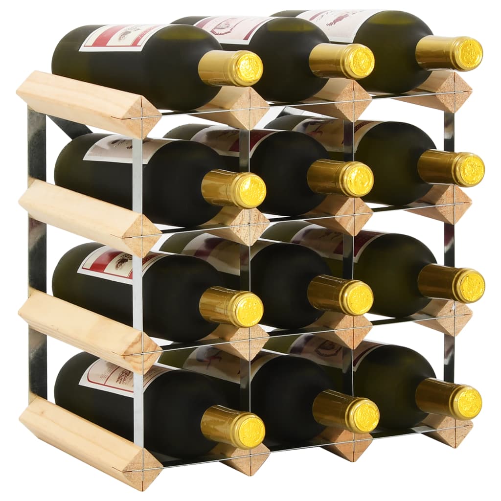 Galleria Design Wine Rack for 12 Bottles Solid Pinewood