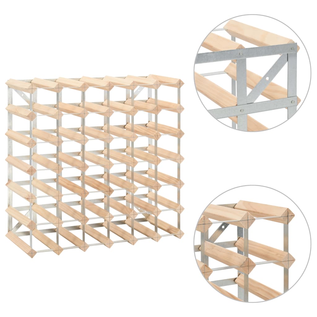 Galleria Design Wine Rack for 42 Bottles Solid Pinewood