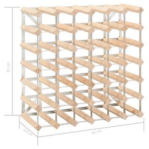 Galleria Design Wine Rack for 42 Bottles Solid Pinewood