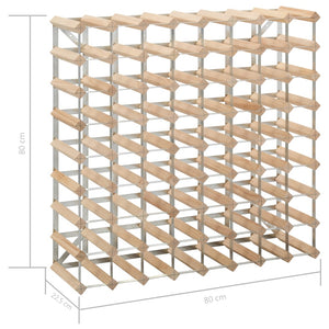 Galleria Design Wine Rack for 72 Bottles Solid Pinewood