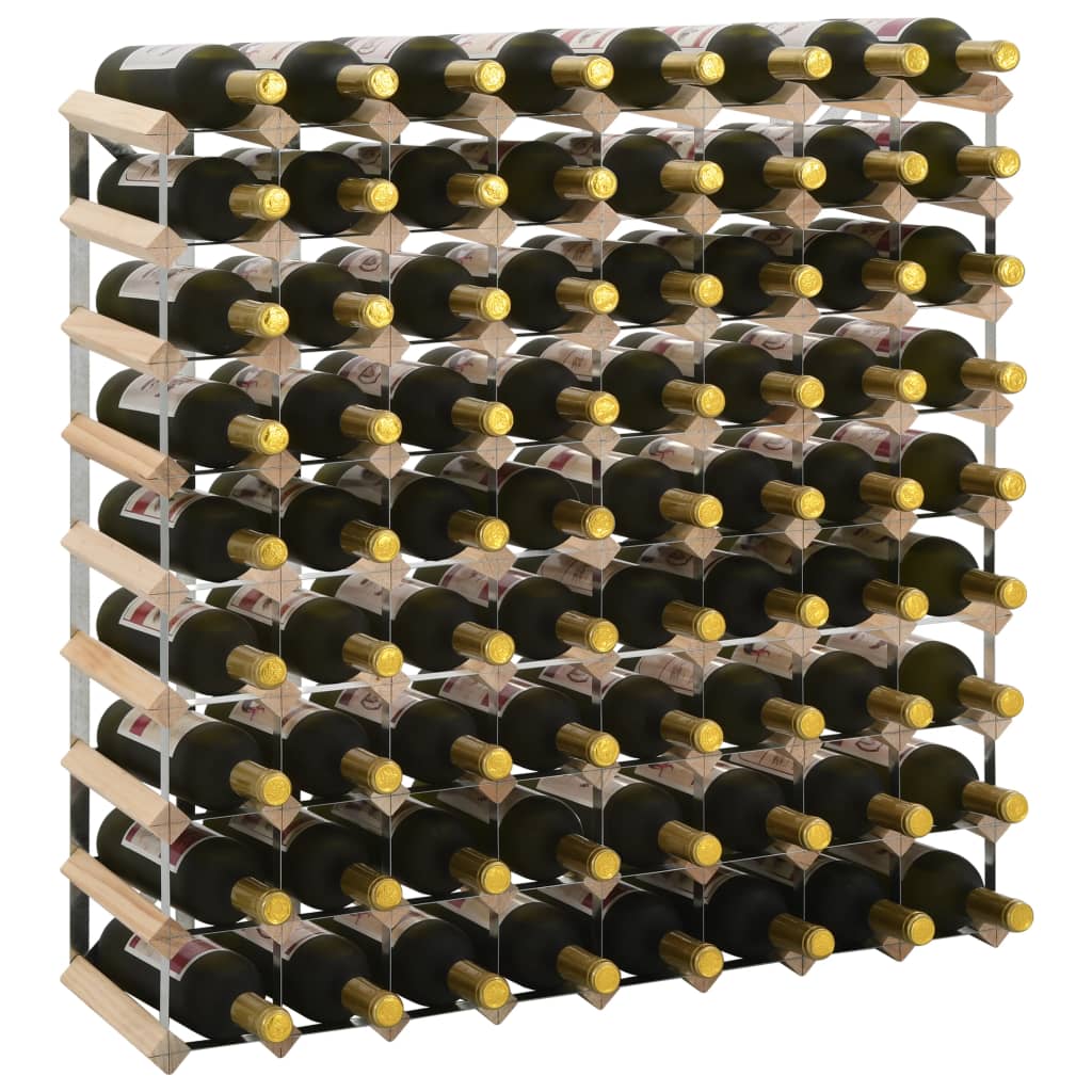 Galleria Design Wine Rack for 72 Bottles Solid Pinewood