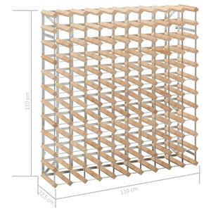 Galleria Design Wine Rack for 120 Bottles Solid Pinewood