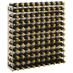Galleria Design Wine Rack for 120 Bottles Solid Pinewood