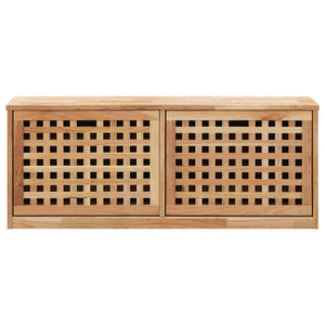 Galleria Design Shoe Storage Bench 94x20x38 cm Solid Walnut Wood